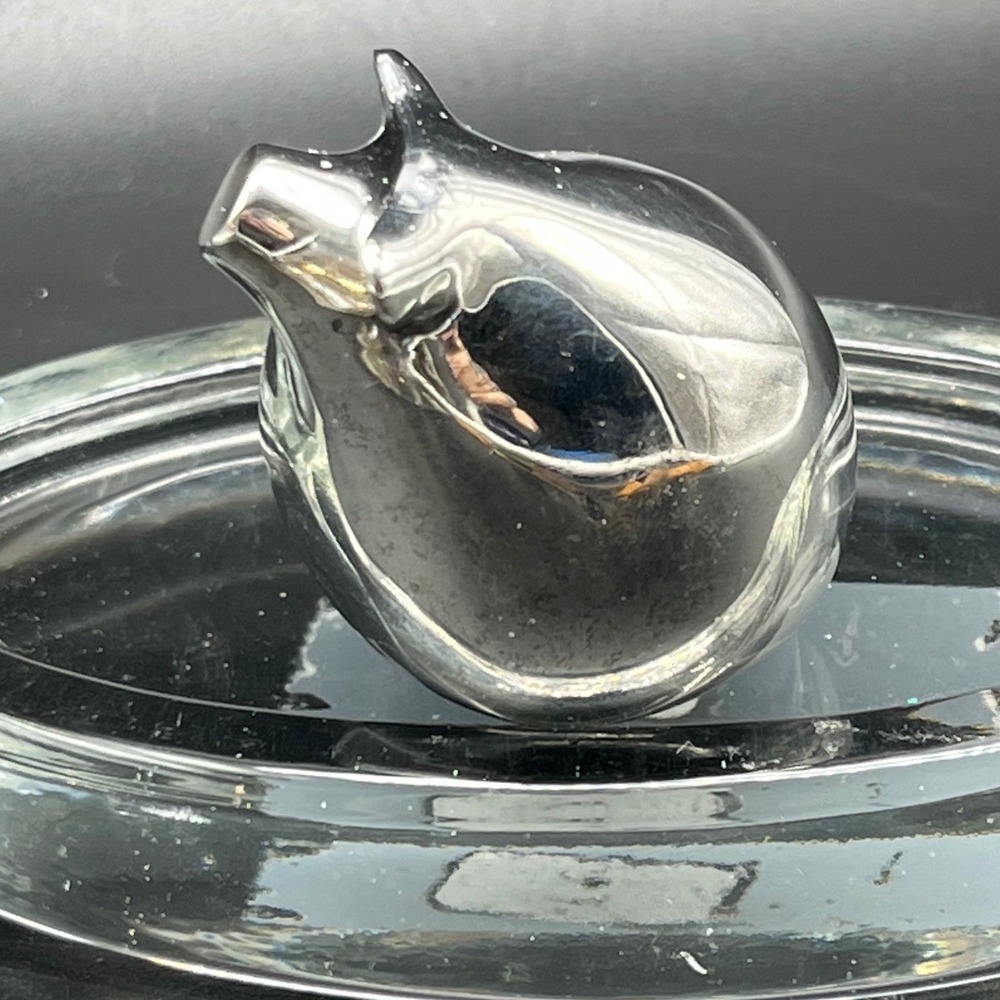 Vintage Dansk Silver Plated Pig DANSK International‎ Designs Barnyard  Japan 70s